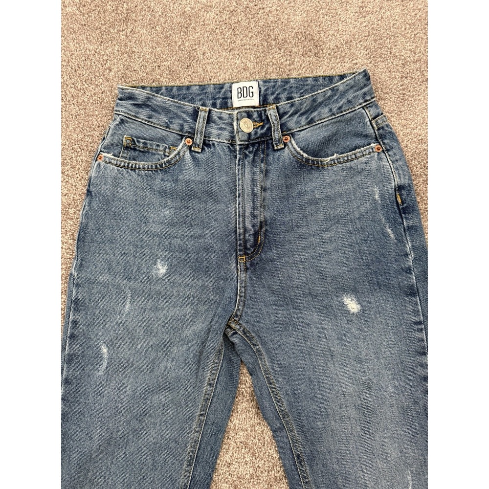 BDG Urban Outfitters Women's Mom High Rise Denim Jeans Blue Size 24 - Picture 2 of 8